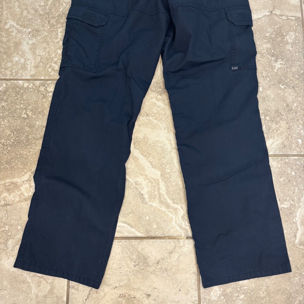 5.11 Tactical Series Womens Navy Blue Ripstop Cargo Pants Size 6 Regular TAC-143 - Picture 8 of 14